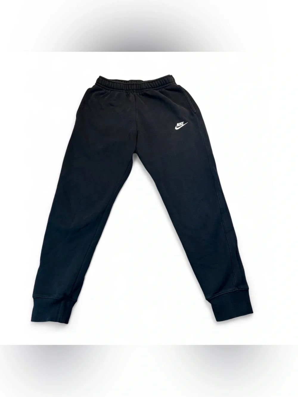 Nike Kids Black Jogger Sweatpants with White Logo